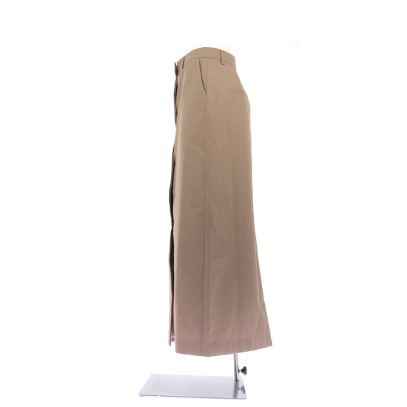 Jupe longue marron en laine