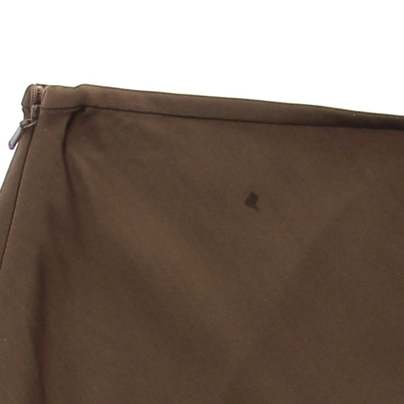 Jupe en soie marron