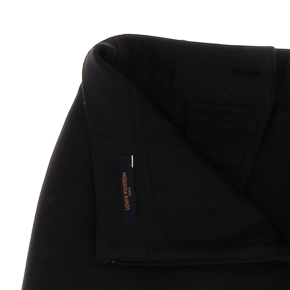 Mini jupe en soie noire