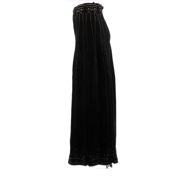 Jupe en laine noire