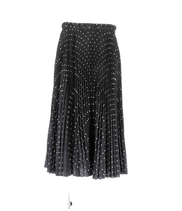 Jupe noire à pois