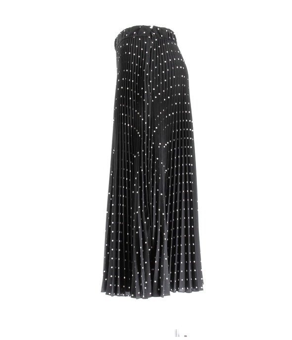 Jupe noire à pois