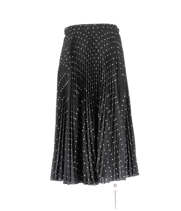 Jupe noire à pois