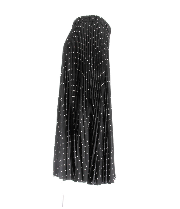 Jupe noire à pois