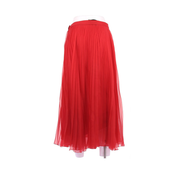Jupe en soie rouge
