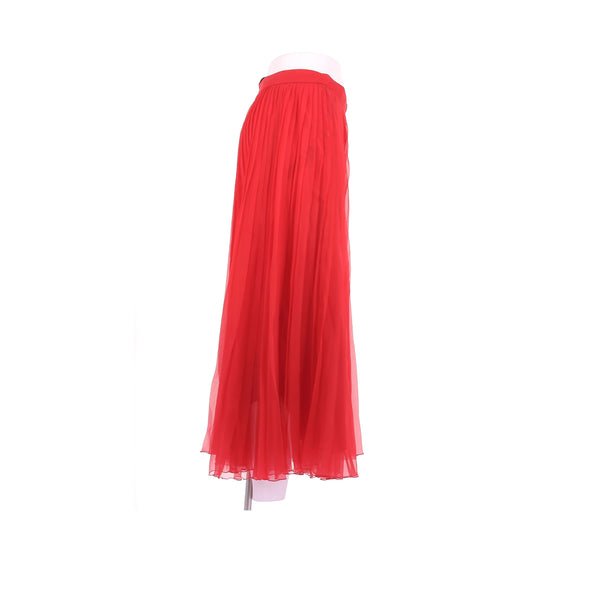 Jupe en soie rouge