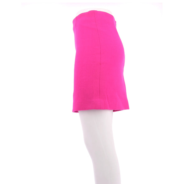 Jupe en laine rose