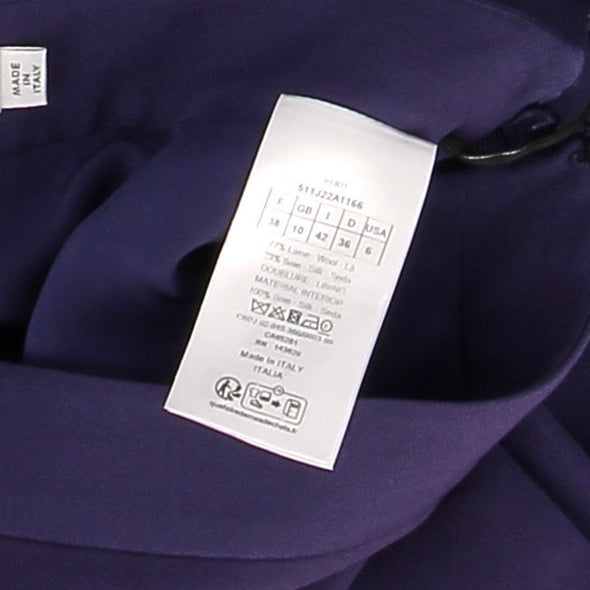 Jupe violette en laine