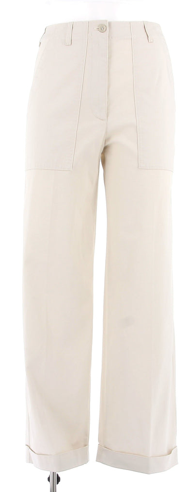 Pantalon large beige