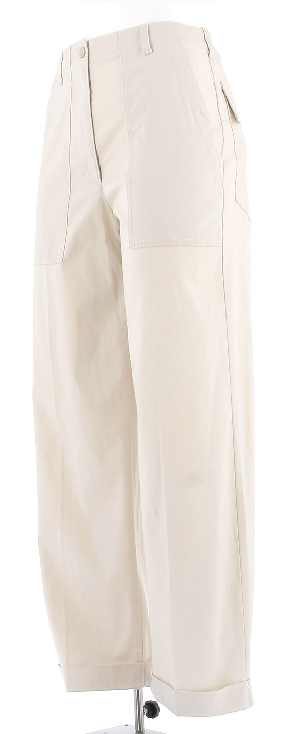 Pantalon large beige