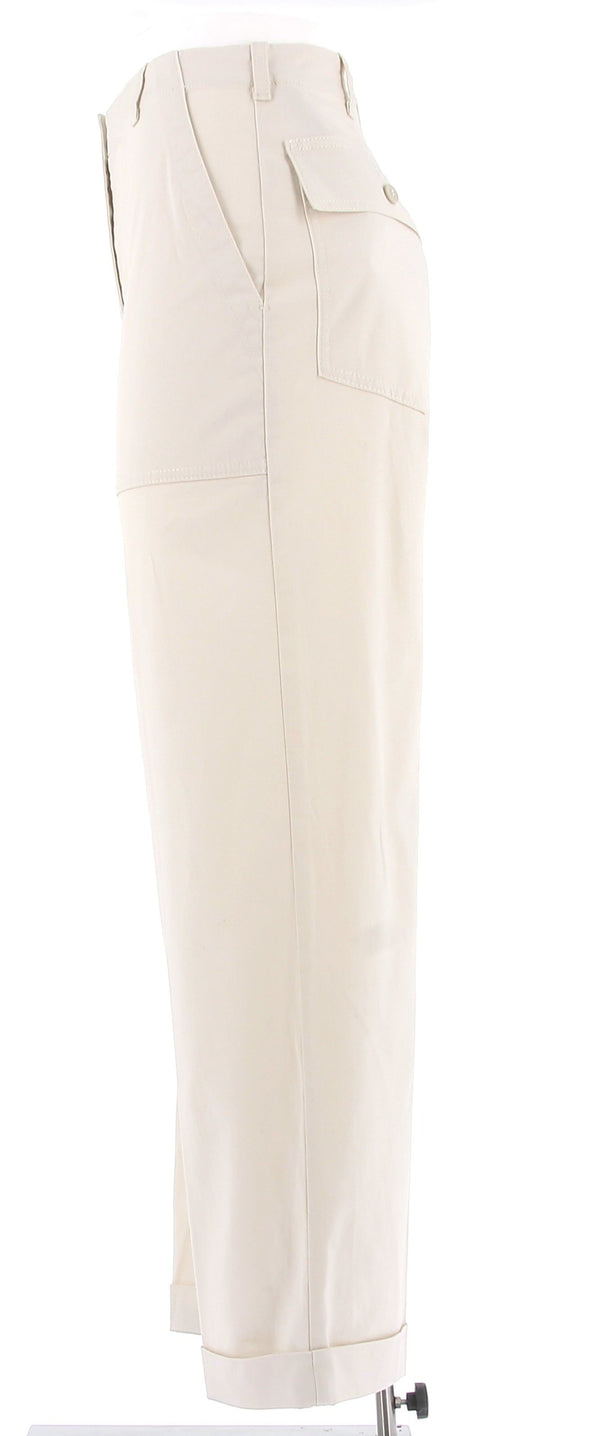 Pantalon large beige