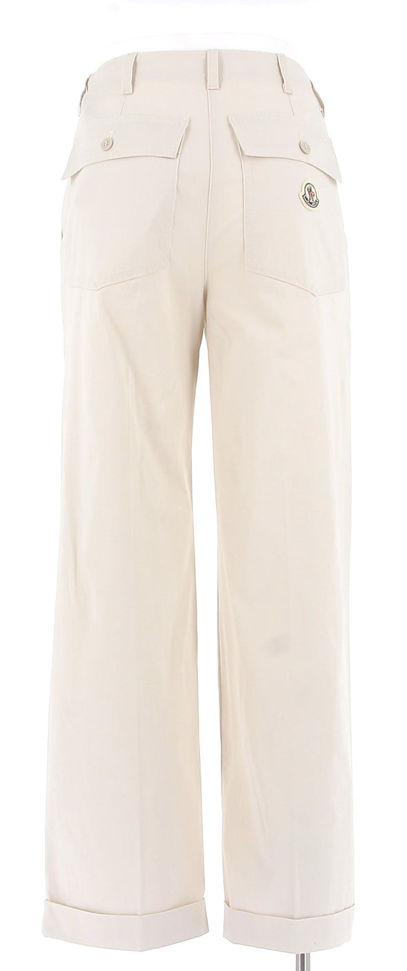 Pantalon large beige