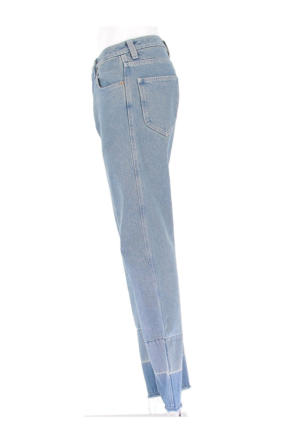 Jean boyfriend bleu