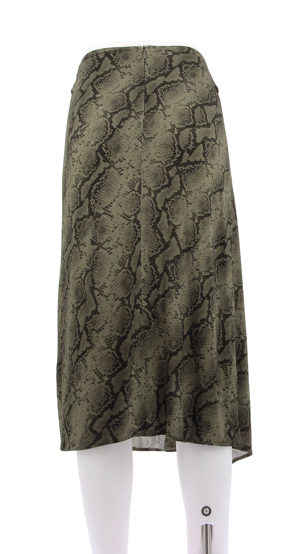 Jupe asymétrique à imprimé python