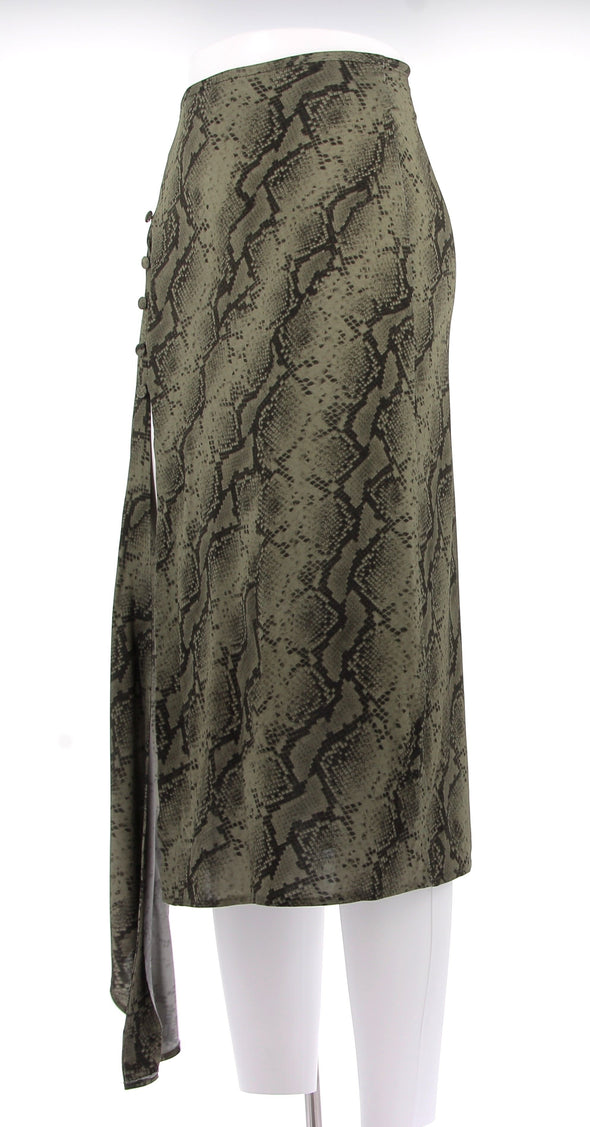 Jupe asymétrique à imprimé python