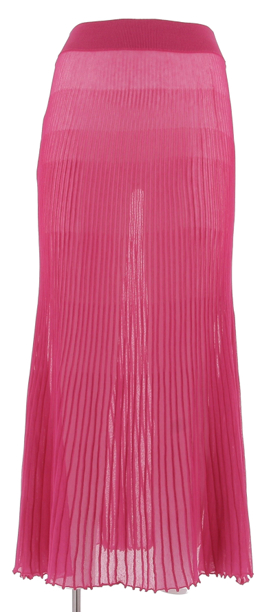 Jupe longue rose plissée "Helado"