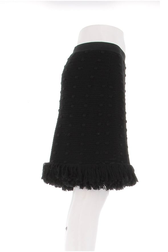 Jupe à franges noire