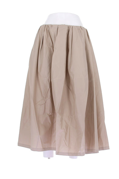 Jupe en soie beige