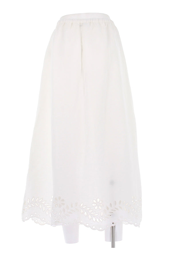 Jupe en lin blanche