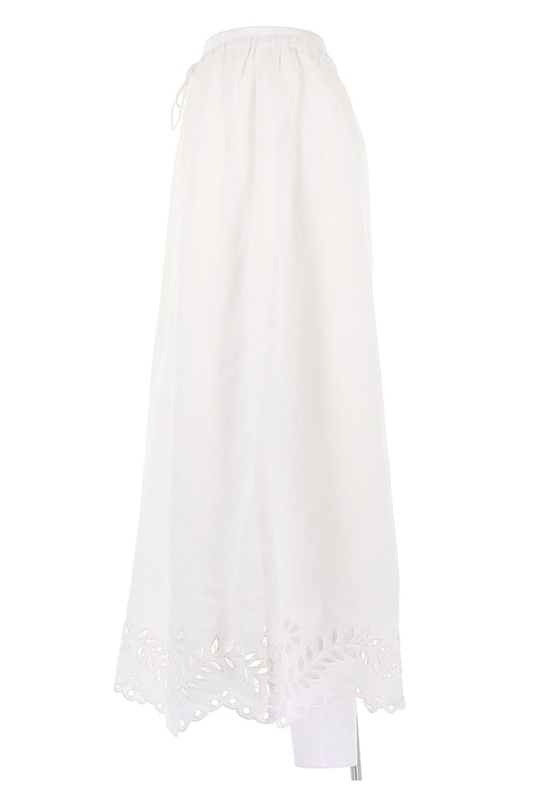 Jupe en lin blanche