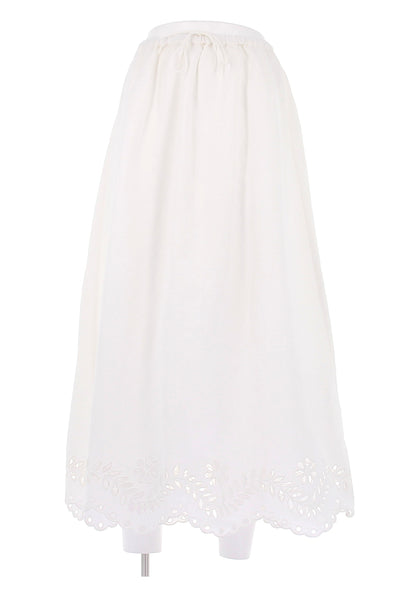 Jupe en lin blanche