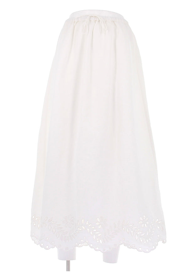 Jupe en lin blanche