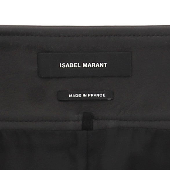 Jupe en cuir noir