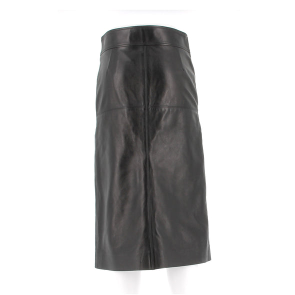 Jupe en cuir noir
