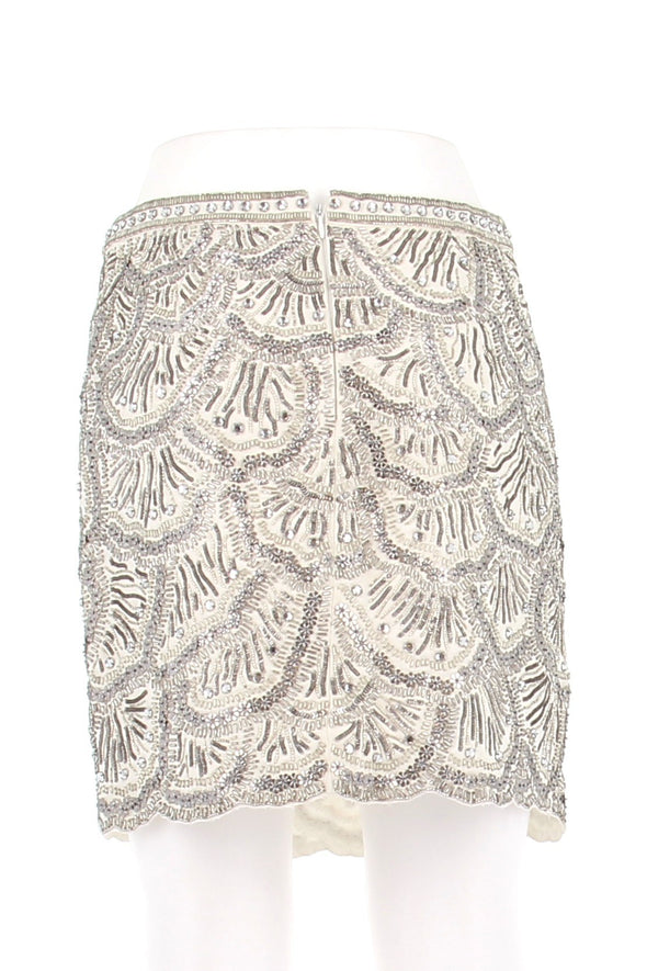 Jupe à perles et strass