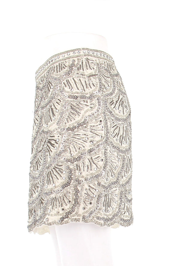 Jupe à perles et strass