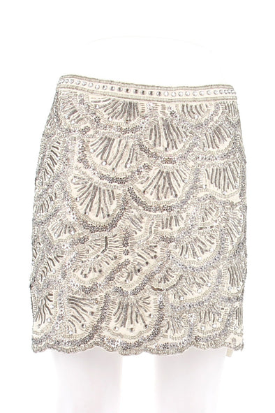 Jupe à perles et strass