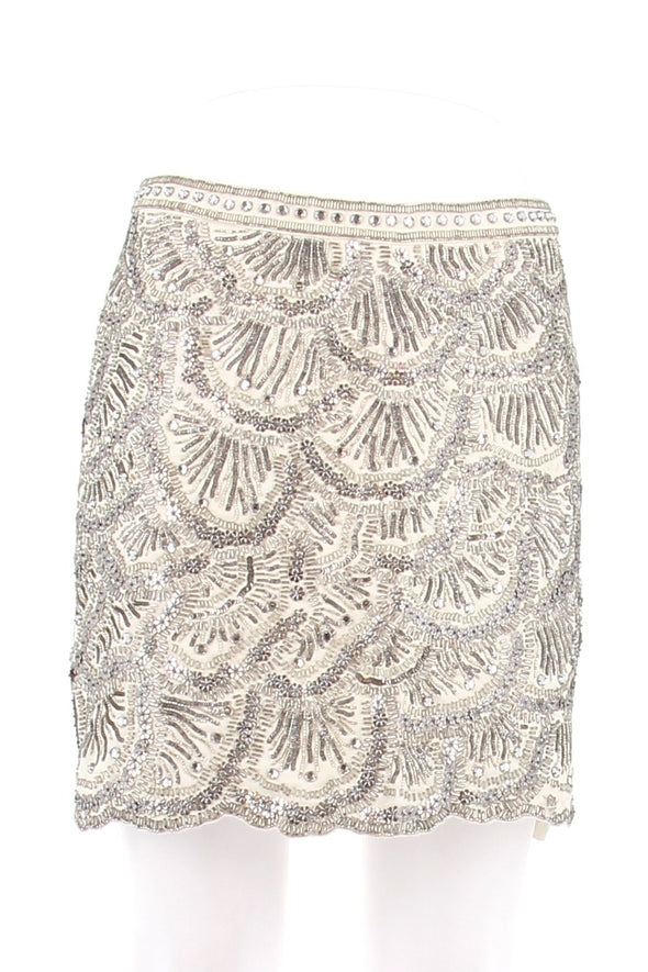 Jupe à perles et strass