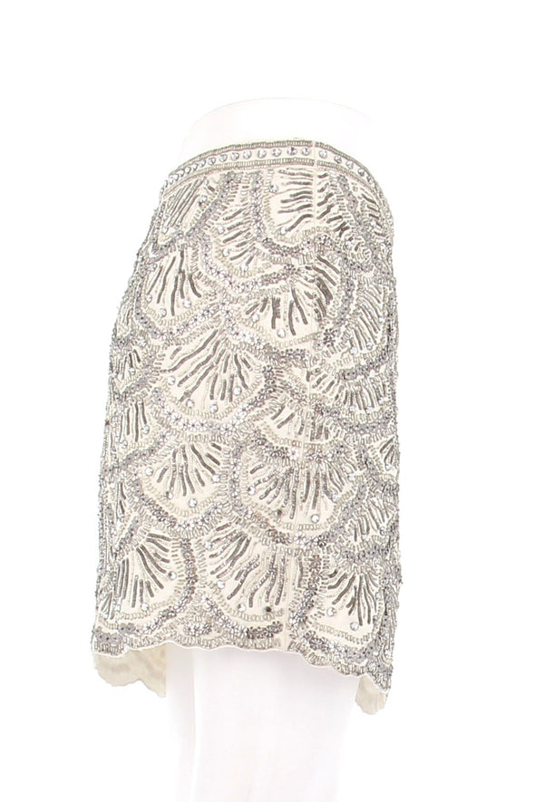 Jupe à perles et strass