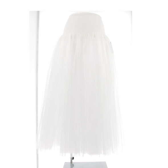 Jupe en tulle blanc