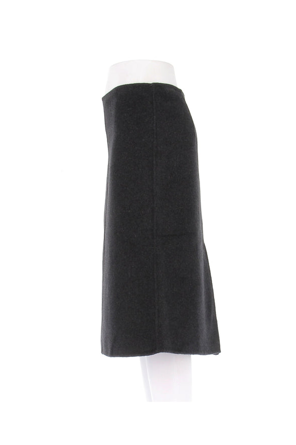 Jupe en laine grise