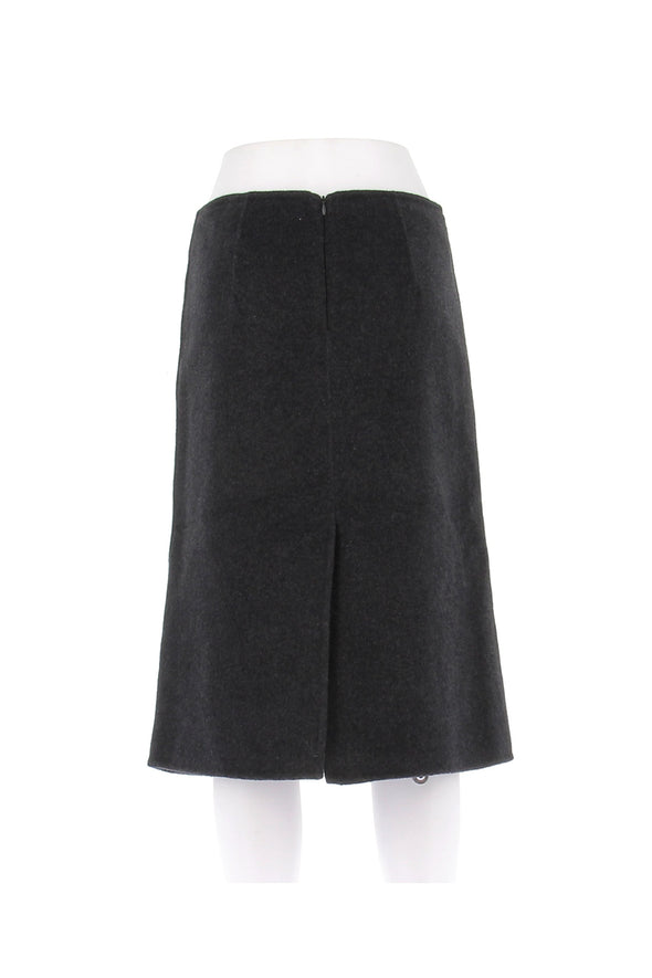 Jupe en laine grise
