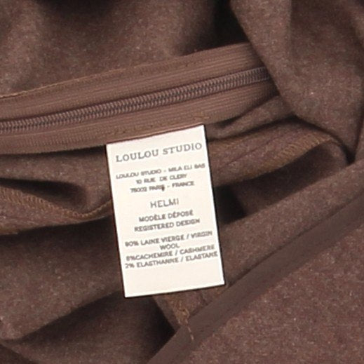 Jupe en laine marron "Helmi"