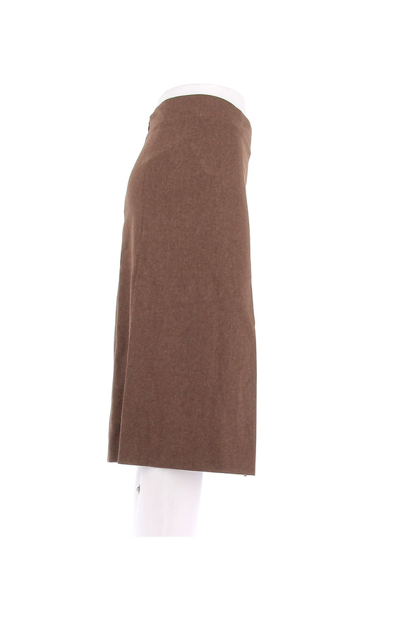 Jupe en laine marron "Helmi"