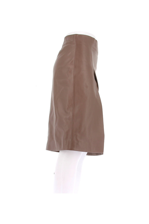 Jupe en cuir "Ekare"