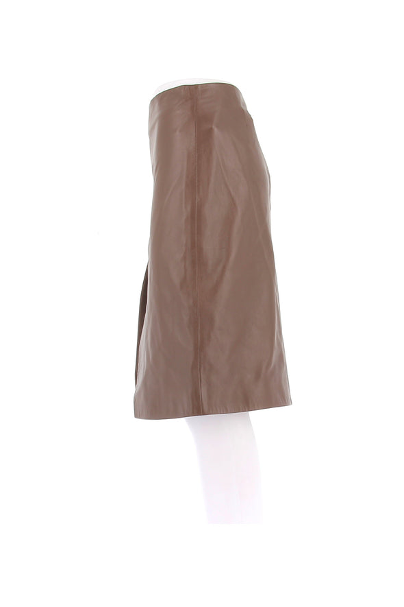 Jupe en cuir "Ekare"
