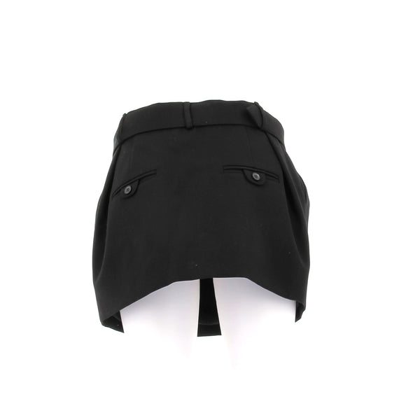Jupe en laine noire