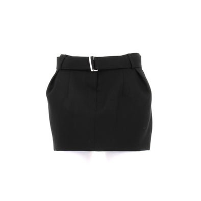 Jupe en laine noire