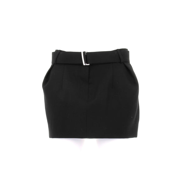 Jupe en laine noire