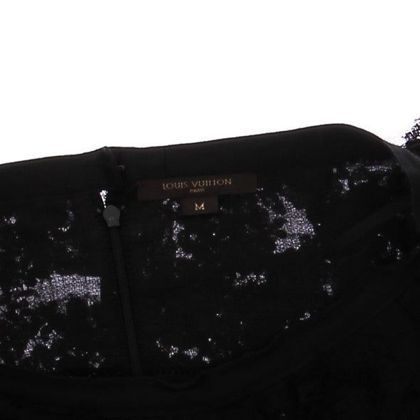 Jupe noire en dentelle