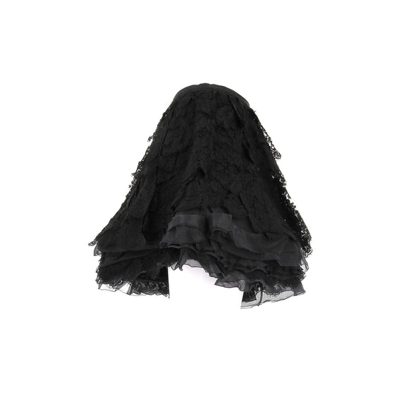 Jupe noire en dentelle