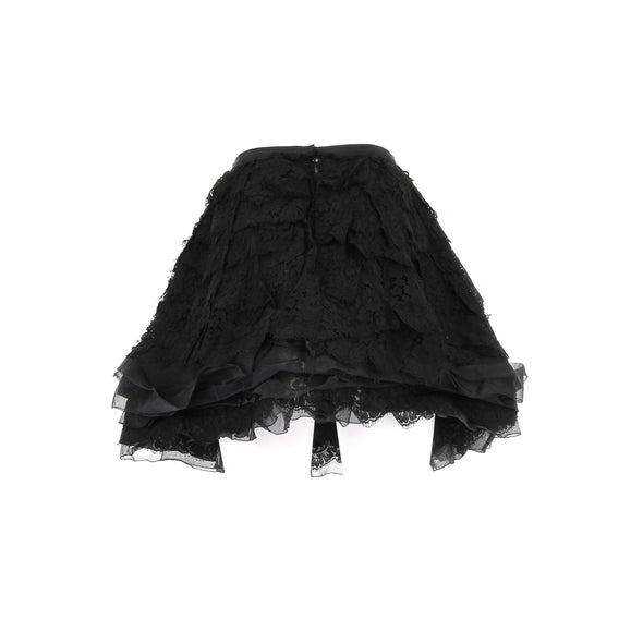 Jupe noire en dentelle