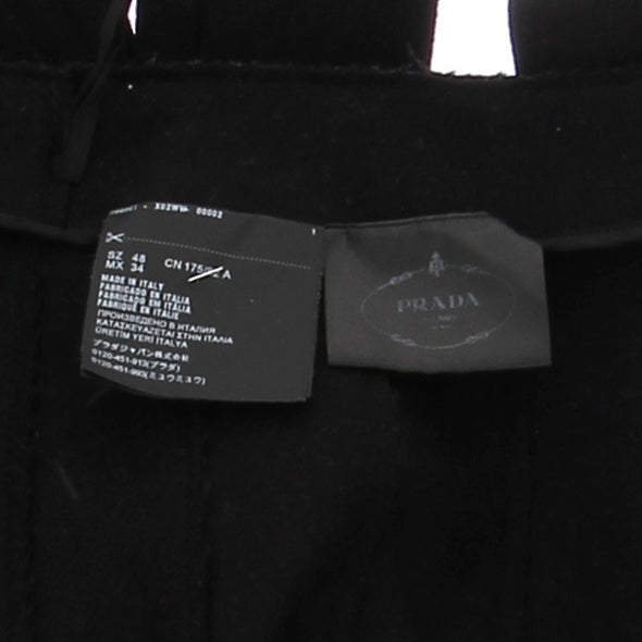 Jupe en laine à franges