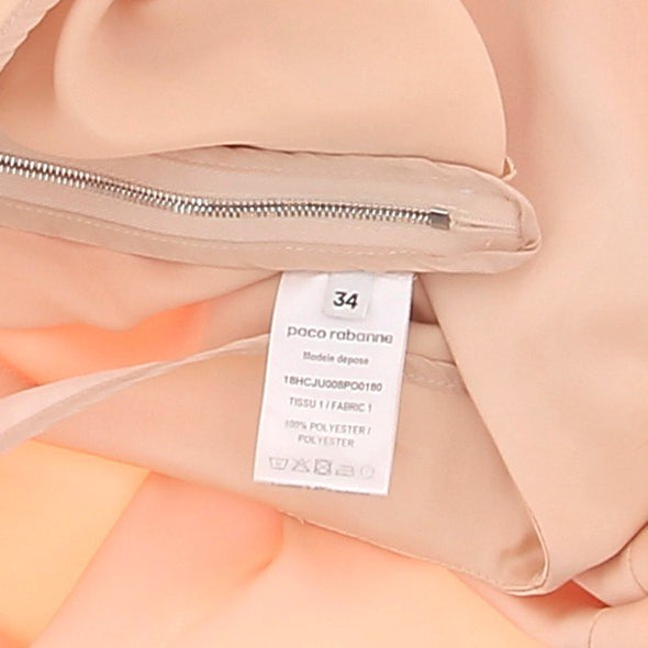 Jupe satinée beige