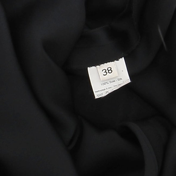 Robe en soie noire
