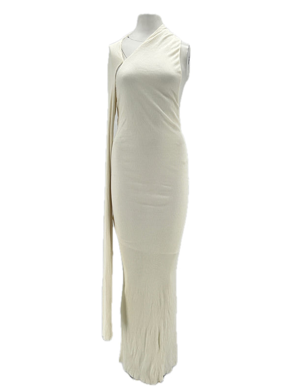 Robe en soie blanche